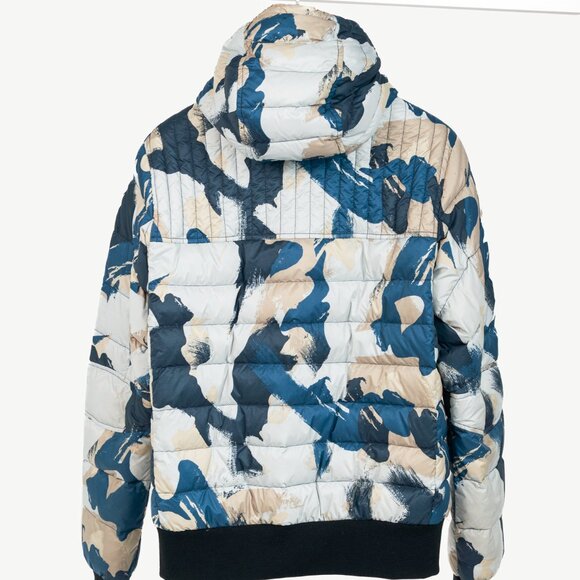 Canada Goose Cabri Blue Free Form Camo Quilted Hooded Down Jacket - Picture 3 of 16